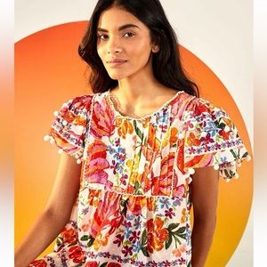 Farm Rio Spring Banana Blouse